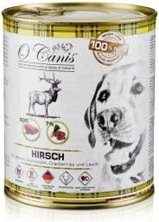 Produktbild O'Canis Hundefutter in Dosen - Nassfutter - Hirsch mit Buchweizen - 400 g (Senior, Adult, Junior, 1 Stk., 400 g)