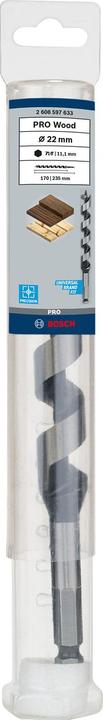 Produktbild Bosch Professional Zubehör PRO Wood Holzschlangenbohrer, 22 x 170 x 235 mm (11.1 mm)
