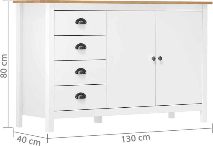 Immagine prodotto vidaXL Arjun (130 x 40 x 80 cm)