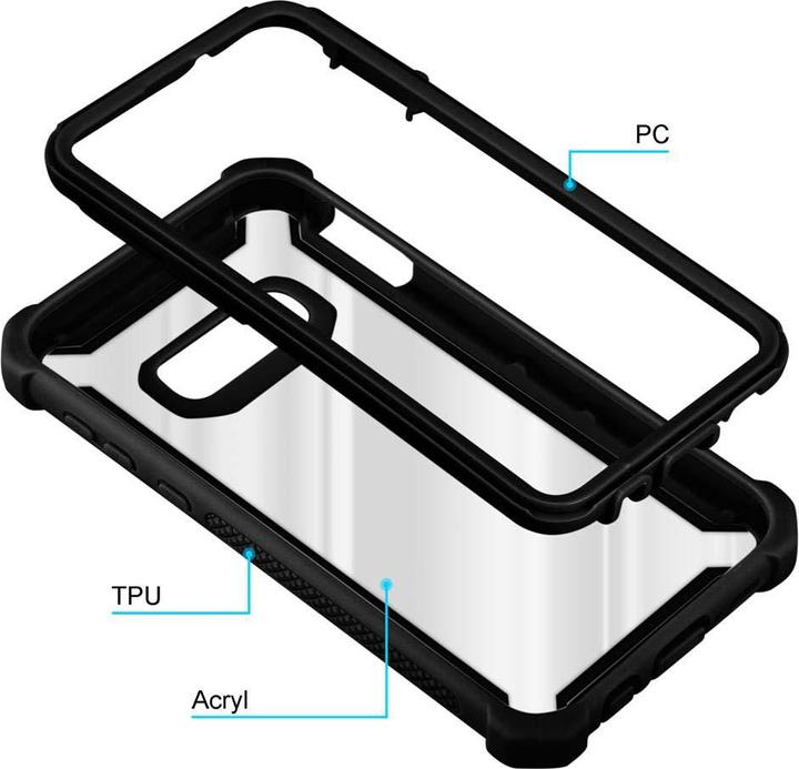 Actual product image Cadorabo Hybrid 2-in-1 Acrylic Cover (Samsung Galaxy S10e)