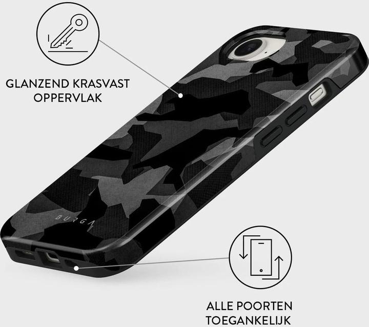 Produktbild Burga Tough Case Apple iPhone 16e - Night Black Camo (Apple iPhone 16e)