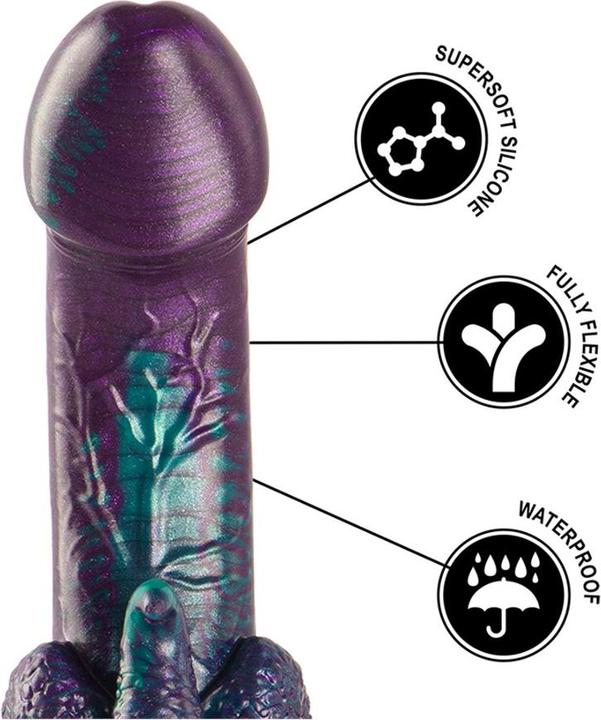 Actual product image Epic Basilisk Dildo Double Scaly Pleasure, Small Size
