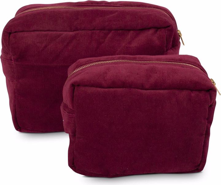 Immagine prodotto Filibabba Wash Bag (Large) - Velluto a coste - Profondamente rosso