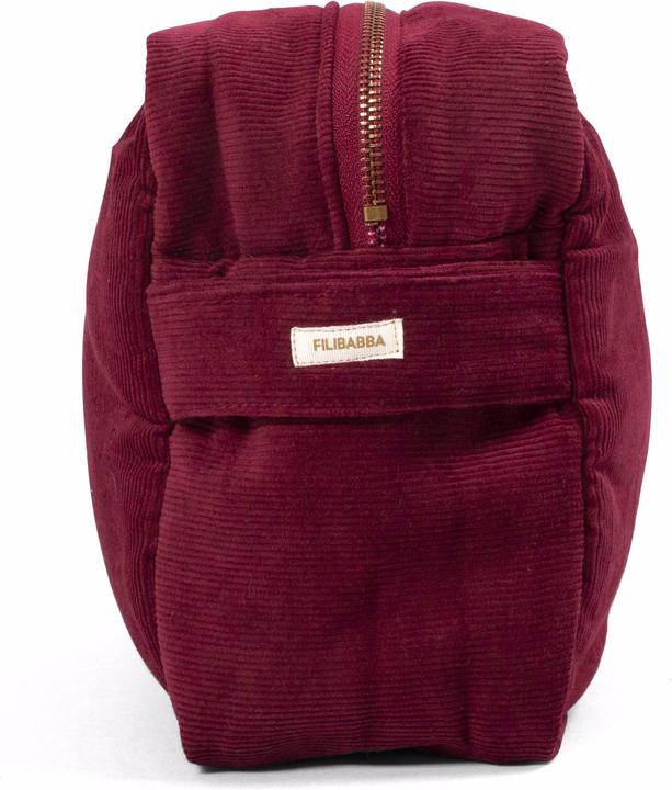 Immagine prodotto Filibabba Wash Bag (Large) - Velluto a coste - Profondamente rosso