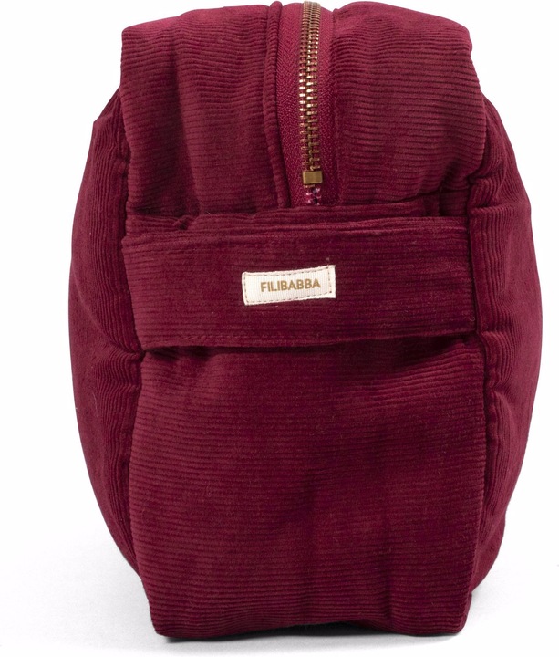 Actual product image Filibabba Toilet bag (large) - corduroy - deeply red