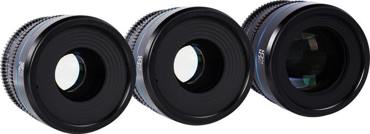 Image du produit Sirui Nightwalker 24 35+55mm T1.2 S35 MF Cine Lens Bundle X-Mount (Fujifilm X, APS-C / DX)