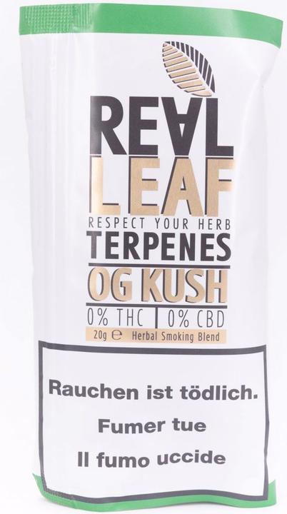 Real Leaf OG Kush nikotinfreier Tabakersatz (Tabak, 20 g)