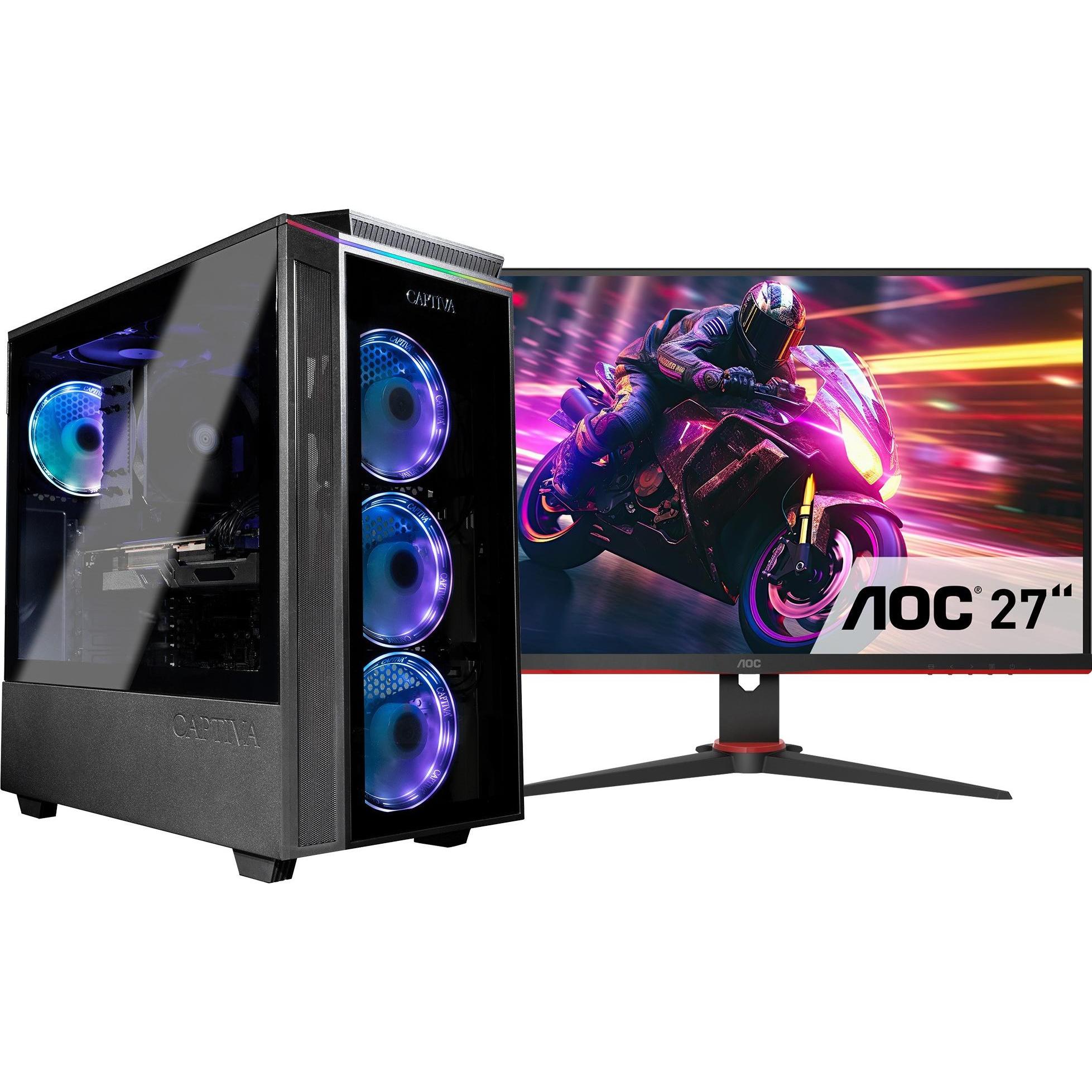Thumbnail - Captiva Advanced Gaming I84-121 TFT Bundle Core i5 RTX 4060 (Intel Core i5-12400F, 32 GB, 1000 GB, GeForce RTX 4060), PC...