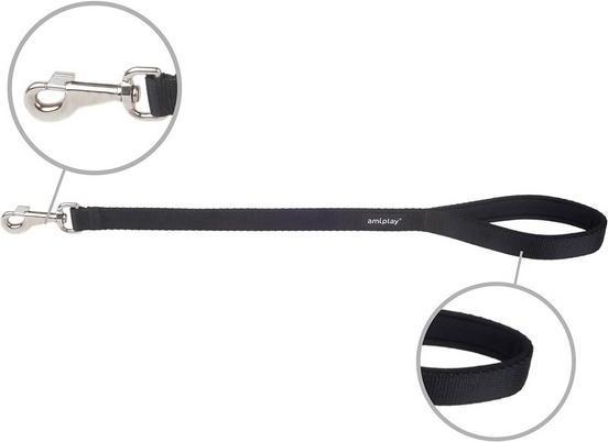 Actual product image amiplay Basic short leash, L 60 x 2cm, red (L, Cat, Dog, General)