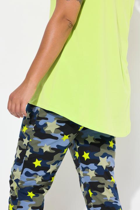 Produktbild Angel of Style T-Shirt, CutOut Mesh-Sterne, Stehkragen (54)