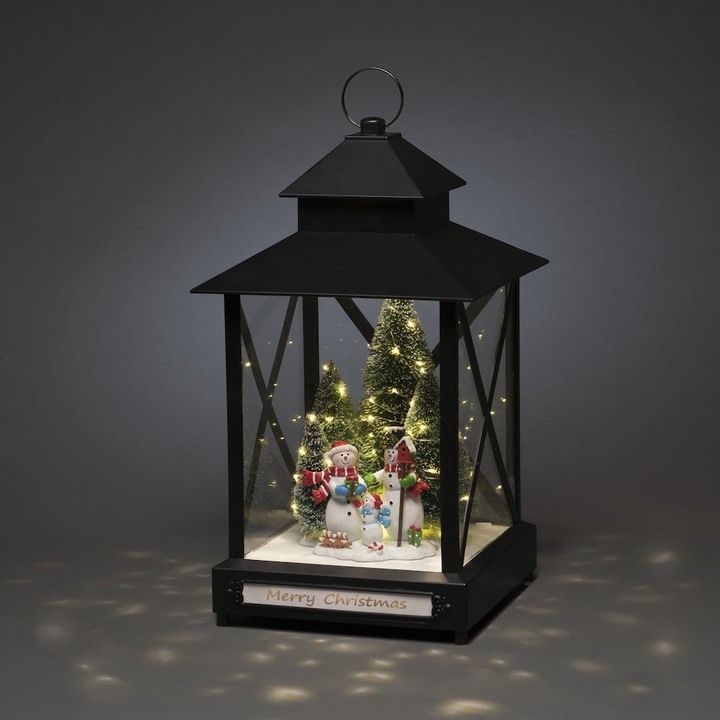 Produktbild Konstsmide LED-Laterne mit Schneemänner 24.5 x 42 cm
