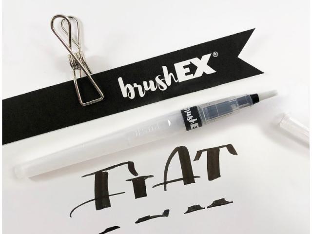 Actual product image Brushex Felt pen Ft erase brush pen with 4mm Fchsze