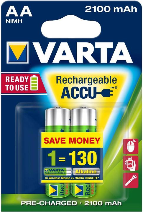 Produktbild Varta Recharge Accu Power (2 Stk., AA, 2100 mAh)