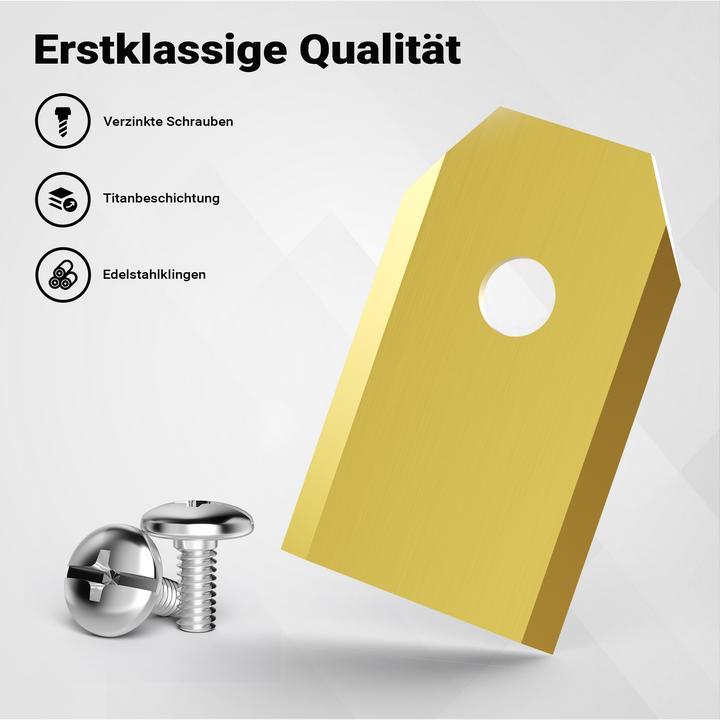 Immagine prodotto Wiltec Rasenroboter Messer Set Titan V1 35x18mm 18 Stück Mähroboter Rasenmäher (Robot falciante, Lame per tosaerba + lame di ricambio per macchine da giardino)