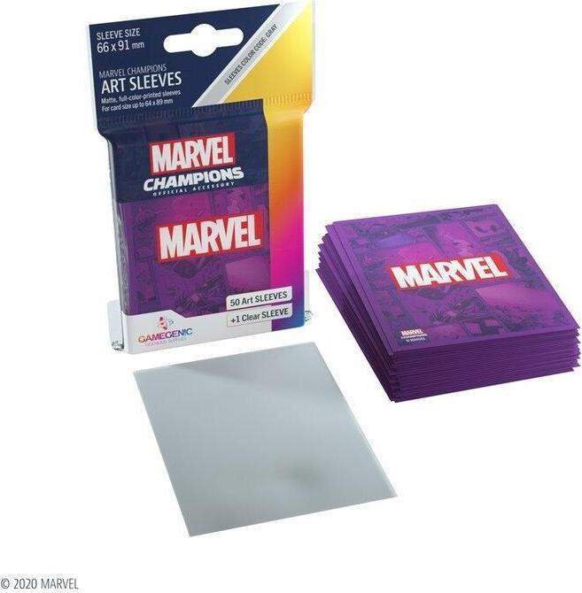 Produktbild Gamegenic GGS10108ML - Marvel Champions Art Hüllen - Marvel lila (50+1 Hüllen)