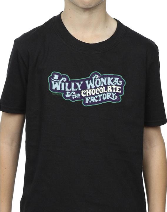 Produktbild Willy Wonka & the Chocolate Factory Chocolate Factory Logo TShirt Jungen (104)