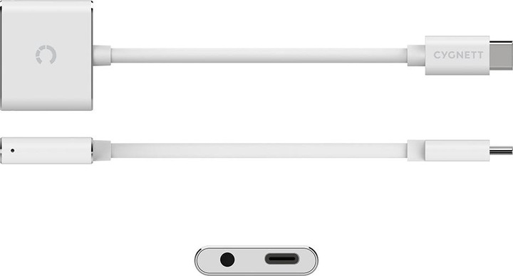 Produktbild Cygnett Adapter audio USB-C to mini jack 3.5mm i USB-C Essential (white)