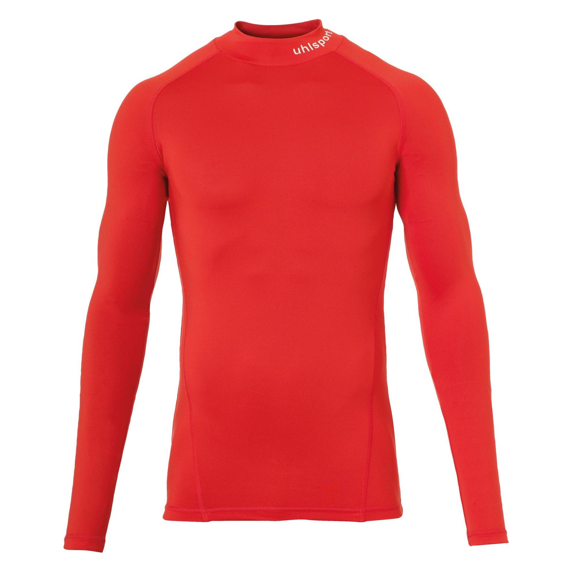 Uhlsport, Herren, Funktionsshirt, Baselayer Tight Distinction Pro- Turtle Neck (S), Rot, S
