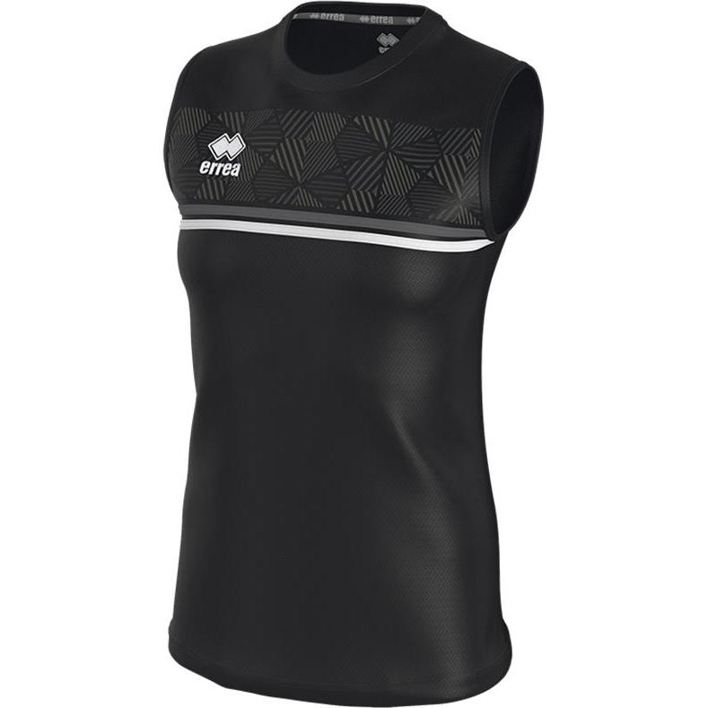 Errea, Damen, Sportshirt, Singlet Divina Ad (3XL), Schwarz, 3XL