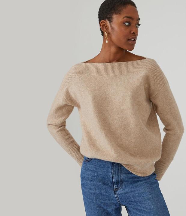 Actual product image La Redoute Collections Jumper with boat neckline (XL)