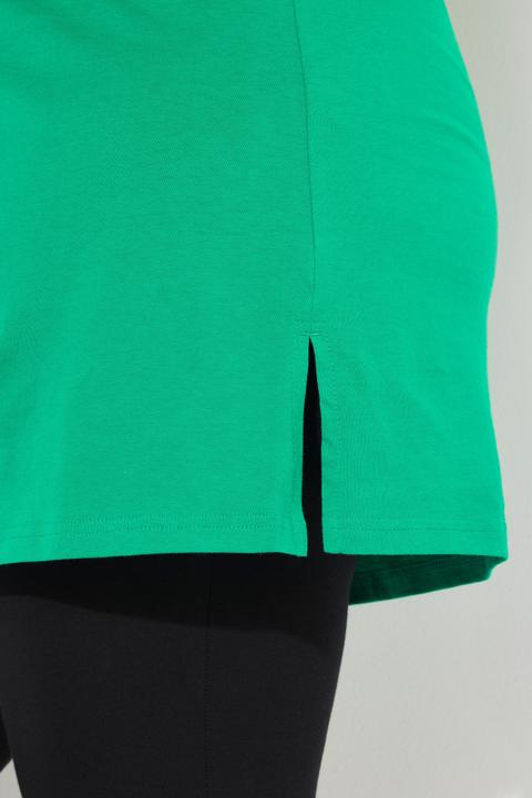Produktbild Ulla Popken Longshirt, A-Linie, Rundhalsausschnitt, Halbarm (68)