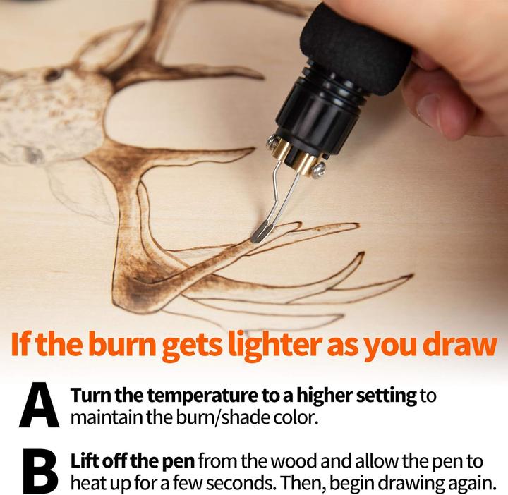 Actual product image Yihua Brandmalerei-Set