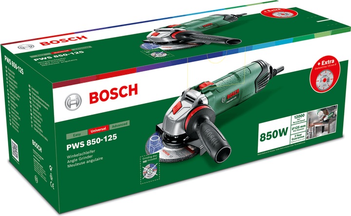 Immagine prodotto Bosch Home & Garden Smerigliatrice angolare Ø 125mm PWS 850-125 (125 mm)