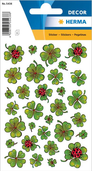 Produktbild HERMA Sticker Kleeblätter
