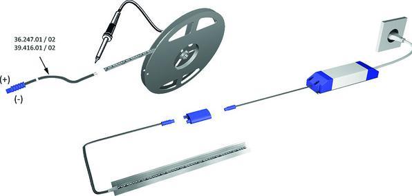 Produktbild Halemeier LED-Bänder Versa Inside 233 HP / 24 V (Warmweiss, 120 cm, Indoor)