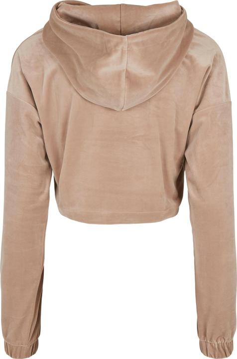 Image du produit Urban Classics Sweat à capuche croisé en velours pour femmes (M)