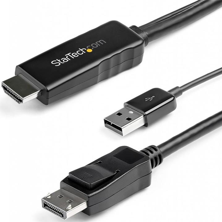 Produktbild StarTech .com 3m HDMI to DisplayPort Adapter Cable with USB Power (3 m, Andere, 1.4)