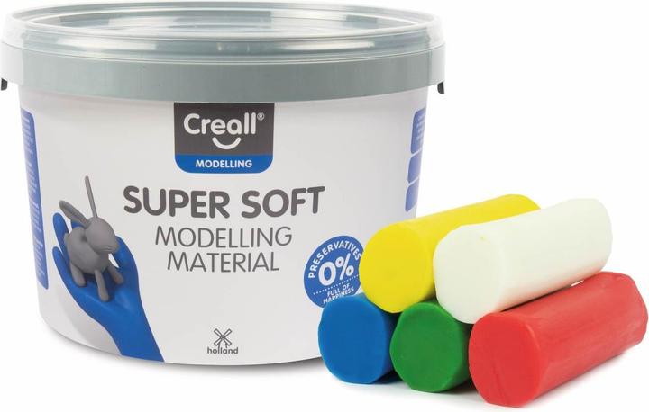 Productafbeelding Creall Supersoft Klei 5 kleuren, 1750gr.