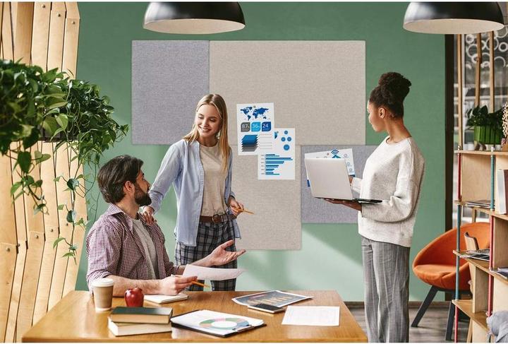 Immagine prodotto Legamaster Pinboard Board Up grigio chiaro 75 cm x 50 cm (Bacheca, 75 x 50 cm)