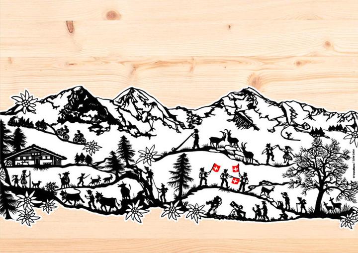 Produktbild Trendform Papiertischset SWISS TRADITION 7 (12 Stk., 42 x 29.70 cm)