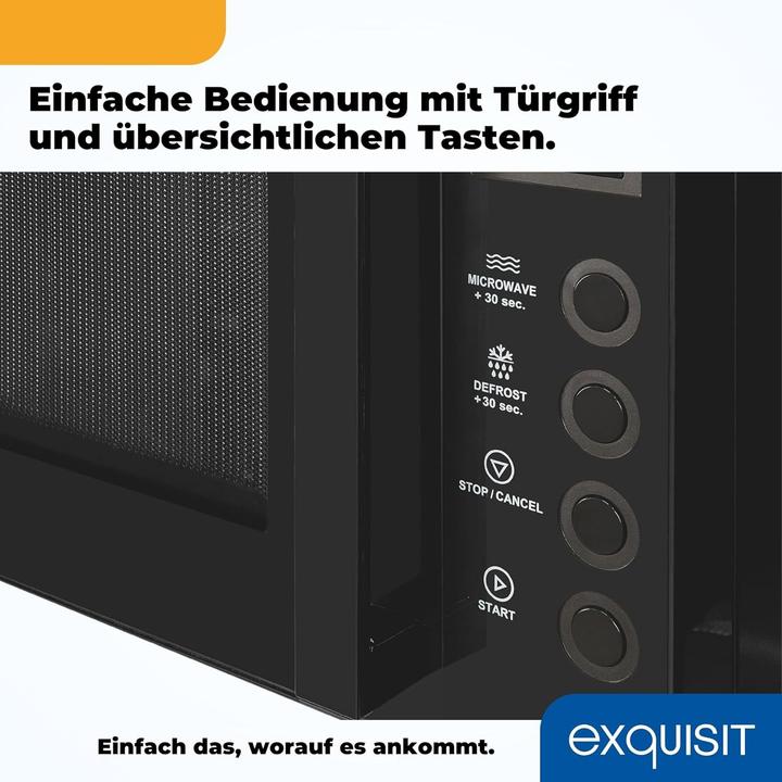 Actual product image Exquisit MW7020-F-030DI, black (20 l)