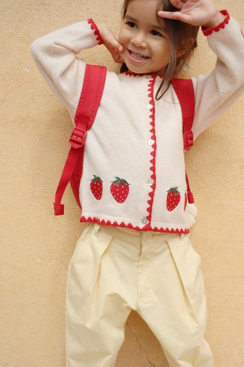 Produktbild Konges Slojd Collette Cardigan Buttercream (92)