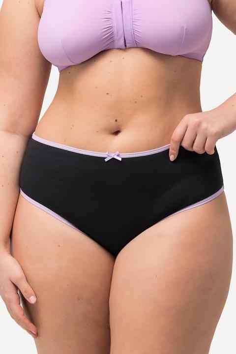 Produktbild Ulla Popken Midislips, 5er-Pack, farbige Kanten (42, 44, 5er Pack)