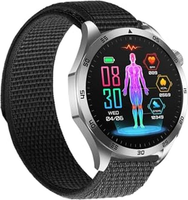Produktbild Knauermann Gesundheitssmartwatch mit Telefonfunktion, EKG, HRV, SOS und Schlafapnoe-Überwachung