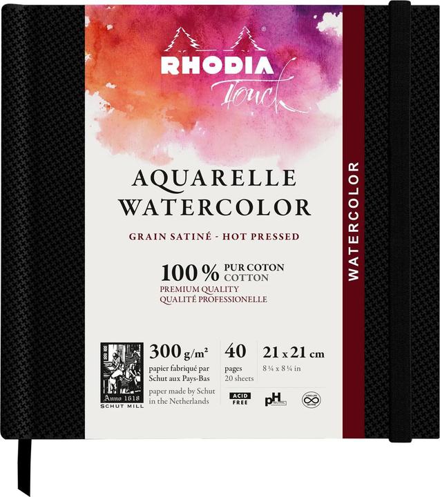 Produktbild Rhodia Touch Watercolor Book (300 g/m², 120 x)
