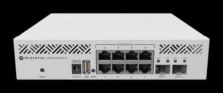 Actual product image MikroTik Cloud Router Switch CRS310-8G+2S+IN (10 Ports)