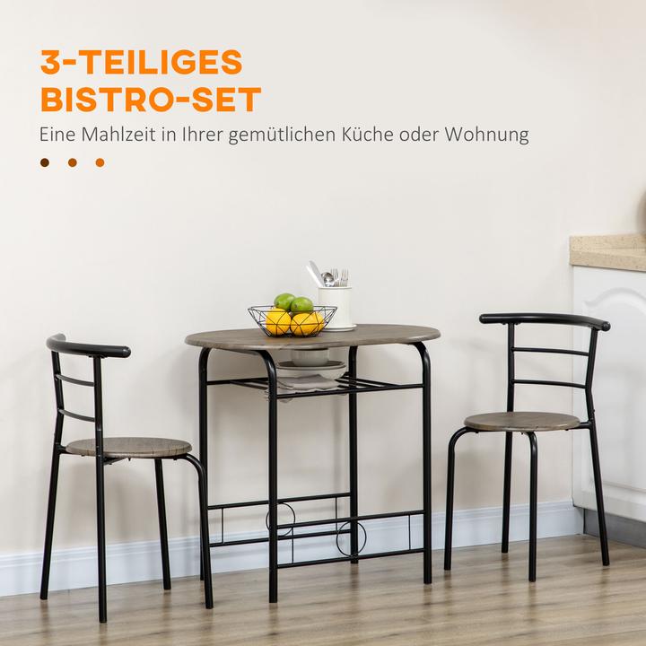Actual product image Homcom Dining set with 2 chairs