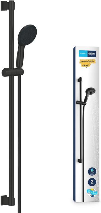 Produktbild Grohe Vitalio Start 110 QuickFix Brausestangenset, kleben oder bohren, wassersparend, 2 Strahlarten, matts
