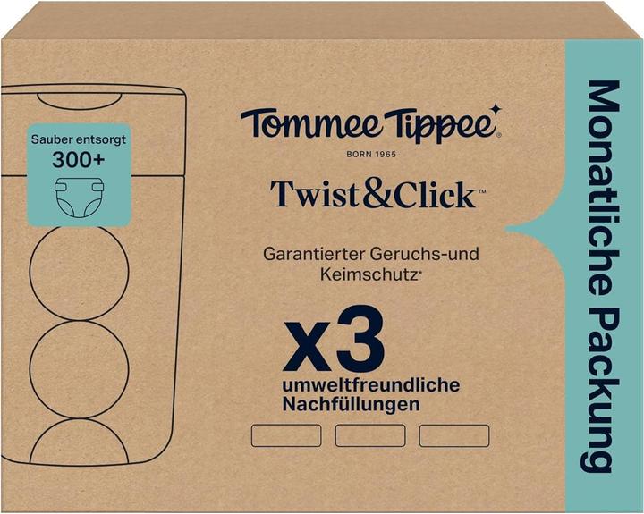 Actual product image Tommee Tippee 3er-Set Twist & Click Windeleimer-Nachfüllpack