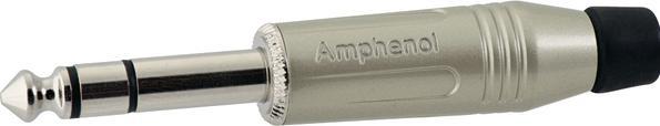 Produktbild Amphenol Klinkenstecker 6.35 mm, Stecker, Stereo, Gerade, 6.35 mm