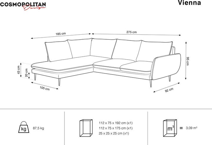 Produktbild Cosmopolitan Design Vienna (Ecksofa)