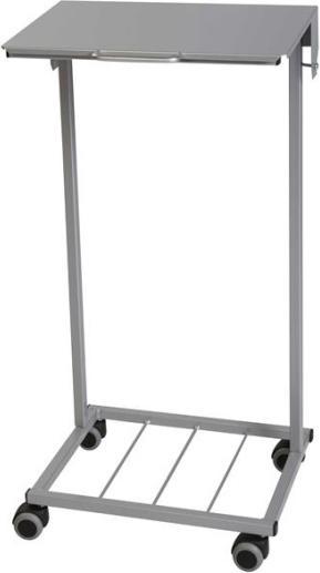 Produktbild MultiLine Affaldsstativ m/låg sølvfarvet 100l