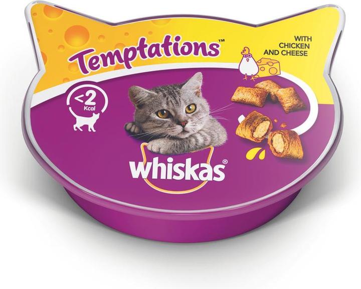 Immagine prodotto Whiskas Tentazioni di pollame e formaggio (Adulto, 1 pz., 60 g)