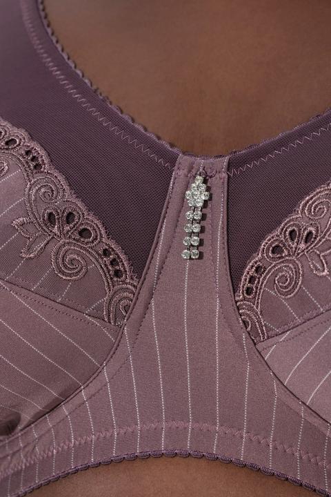 Actual product image Ulla Popken Kelly Fit Pinstripe Support Bra (Single pack, 105 E)