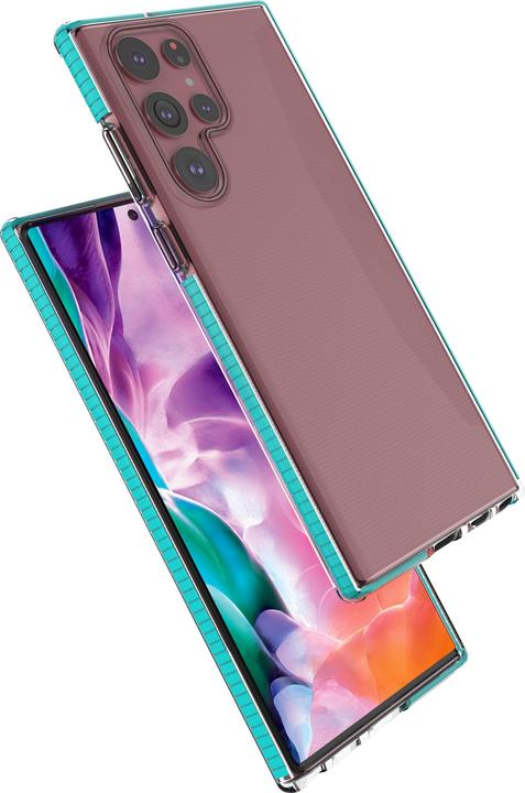 Image du produit Hurtel Spring Case cover gel cover with colored frame for Samsung Galaxy S22 Ultra light pink (Samsung Galaxy S22 Ultra)