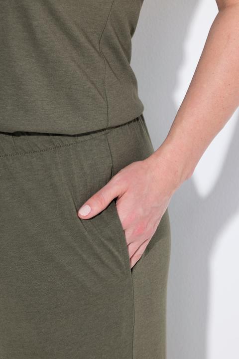 Produktbild Ulla Popken Jumpsuit, Spitze, V-Ausschnitt, ärmellos (56)